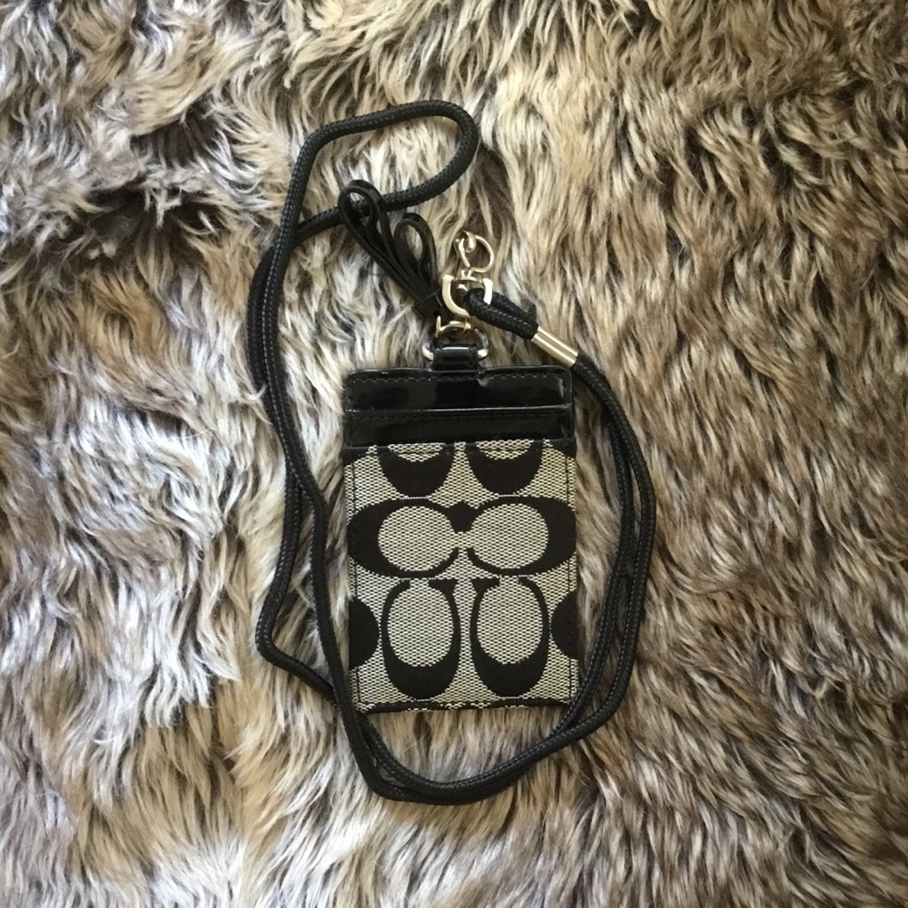 Coach Lanyard ID / Card Carrier or Luggage Tag